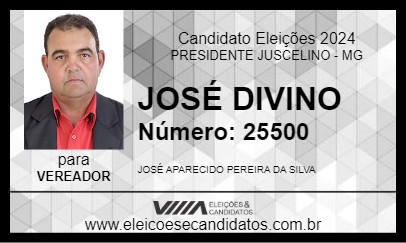 Candidato JOSÉ DIVINO 2024 - PRESIDENTE JUSCELINO - Eleições