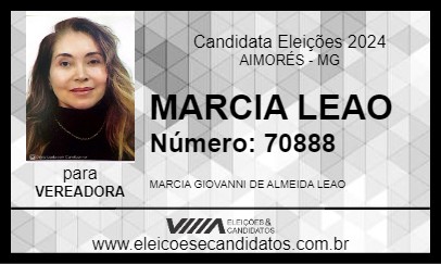 Candidato MARCIA LEAO 2024 - AIMORÉS - Eleições