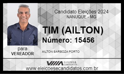 Candidato TIM (AILTON) 2024 - NANUQUE - Eleições