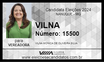 Candidato VILNA 2024 - NANUQUE - Eleições