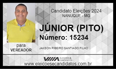 Candidato JÚNIOR (PITO) 2024 - NANUQUE - Eleições