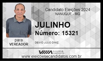 Candidato JULINHO 2024 - NANUQUE - Eleições