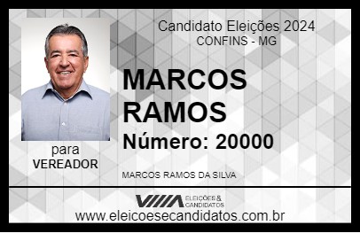 Candidato MARCOS RAMOS 2024 - CONFINS - Eleições