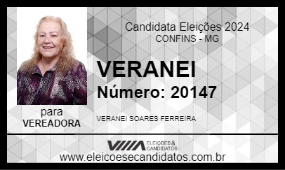 Candidato VERANEI 2024 - CONFINS - Eleições