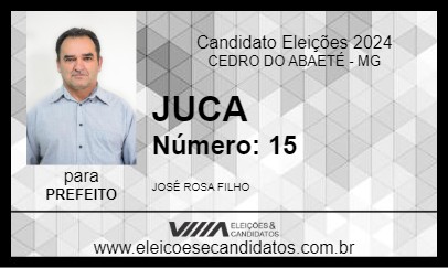 Candidato JUCA 2024 - CEDRO DO ABAETÉ - Eleições