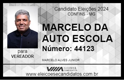 Candidato MARCELO DA AUTO ESCOLA 2024 - CONFINS - Eleições