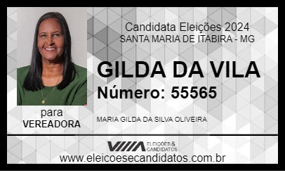 Candidato GILDA DA VILA 2024 - SANTA MARIA DE ITABIRA - Eleições