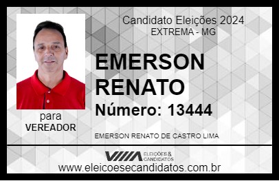 Candidato EMERSON RENATO 2024 - EXTREMA - Eleições