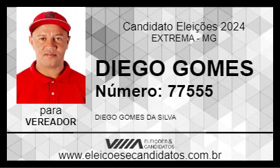 Candidato DIEGO GOMES 2024 - EXTREMA - Eleições