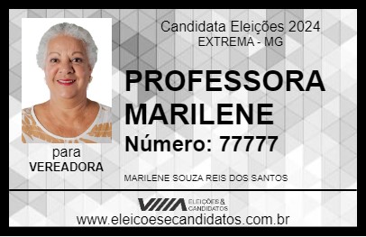 Candidato PROFESSORA MARILENE 2024 - EXTREMA - Eleições