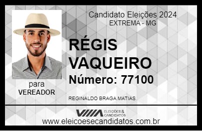 Candidato RÉGIS VAQUEIRO 2024 - EXTREMA - Eleições