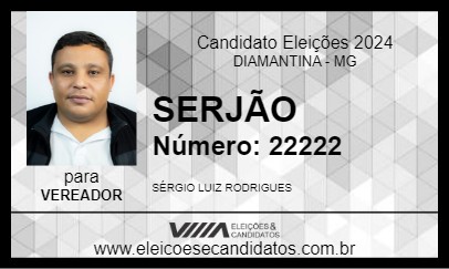 Candidato SERJÃO 2024 - DIAMANTINA - Eleições