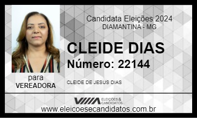 Candidato CLEIDE DIAS 2024 - DIAMANTINA - Eleições