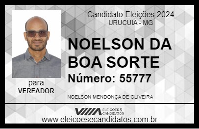 Candidato NOELSON DA BOA SORTE 2024 - URUCUIA - Eleições