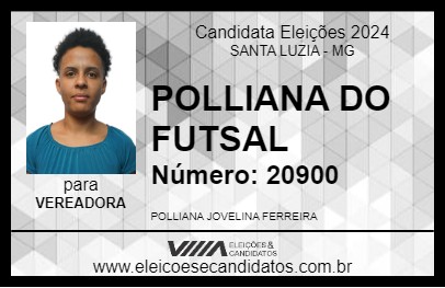 Candidato POLLIANA DO FUTSAL 2024 - SANTA LUZIA - Eleições