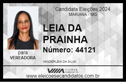 Candidato LEIA DA PRAINHA 2024 - MARIANA - Eleições