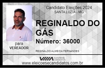 Candidato REGINALDO DO GÁS 2024 - SANTA LUZIA - Eleições