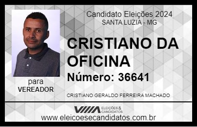 Candidato CRISTIANO DA OFICINA 2024 - SANTA LUZIA - Eleições