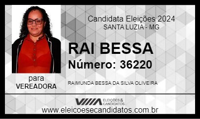 Candidato RAI BESSA 2024 - SANTA LUZIA - Eleições