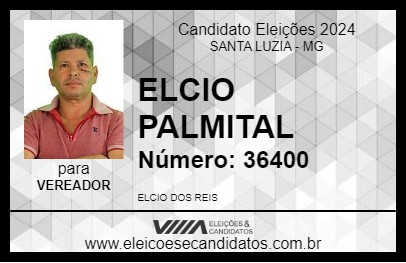 Candidato ELCIO PALMITAL 2024 - SANTA LUZIA - Eleições