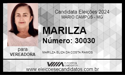 Candidato MARILZA 2024 - MÁRIO CAMPOS - Eleições