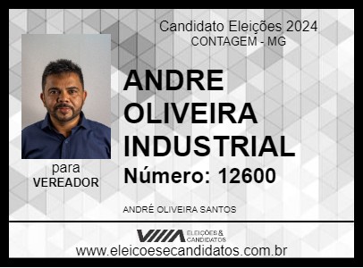 Candidato ANDRE OLIVEIRA INDUSTRIAL 2024 - CONTAGEM - Eleições