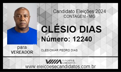 Candidato CLÉSIO DIAS 2024 - CONTAGEM - Eleições