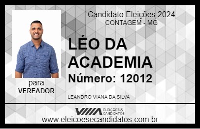 Candidato LÉO DA ACADEMIA 2024 - CONTAGEM - Eleições