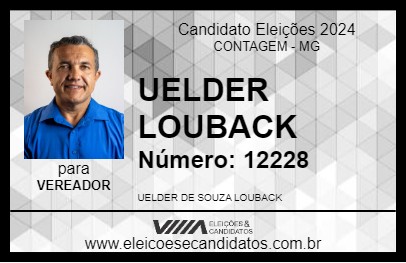 Candidato UELDER LOUBACK 2024 - CONTAGEM - Eleições