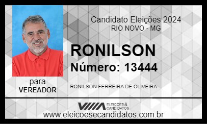 Candidato RONILSON 2024 - RIO NOVO - Eleições