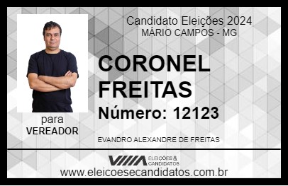 Candidato CORONEL FREITAS 2024 - MÁRIO CAMPOS - Eleições