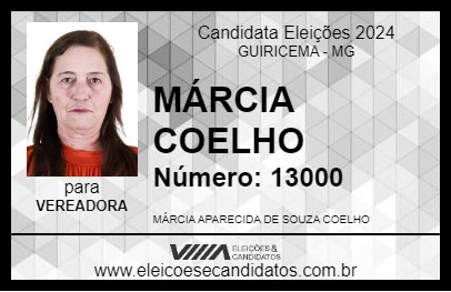 Candidato MÁRCIA COELHO 2024 - GUIRICEMA - Eleições