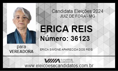 Candidato ERICA REIS 2024 - JUIZ DE FORA - Eleições