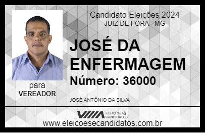 Candidato JOSÉ DA ENFERMAGEM 2024 - JUIZ DE FORA - Eleições