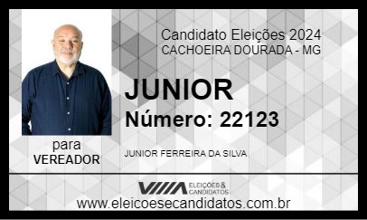 Candidato JUNIOR 2024 - CACHOEIRA DOURADA - Eleições