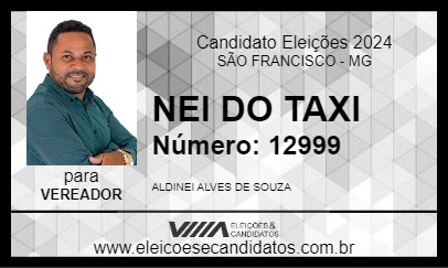 Candidato NEI DO TAXI 2024 - SÃO FRANCISCO - Eleições