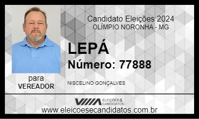 Candidato LEPÁ 2024 - OLÍMPIO NORONHA - Eleições