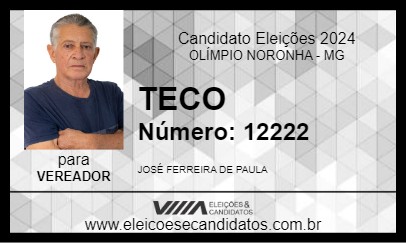 Candidato TECO 2024 - OLÍMPIO NORONHA - Eleições