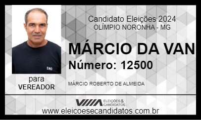 Candidato MÁRCIO DA VAN 2024 - OLÍMPIO NORONHA - Eleições