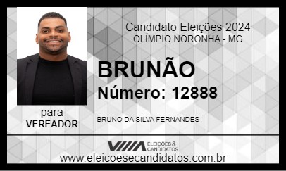 Candidato BRUNÃO 2024 - OLÍMPIO NORONHA - Eleições