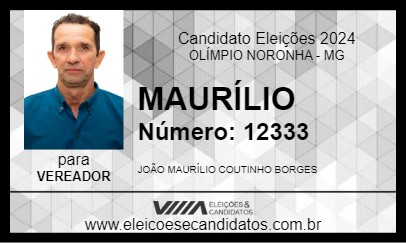 Candidato MAURÍLIO 2024 - OLÍMPIO NORONHA - Eleições