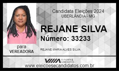 Candidato REJANE SILVA 2024 - UBERLÂNDIA - Eleições