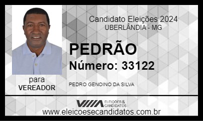 Candidato PEDRÃO 2024 - UBERLÂNDIA - Eleições