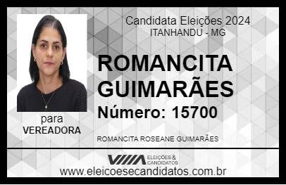 Candidato ROMANCITA GUIMARÃES 2024 - ITANHANDU - Eleições