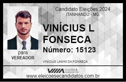 Candidato VINÍCIUS L FONSECA 2024 - ITANHANDU - Eleições