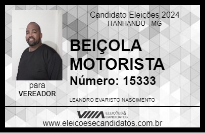 Candidato BEIÇOLA MOTORISTA 2024 - ITANHANDU - Eleições