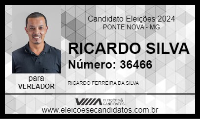 Candidato RICARDO SILVA 2024 - PONTE NOVA - Eleições