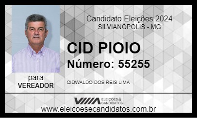 Candidato CID PIOIO 2024 - SILVIANÓPOLIS - Eleições