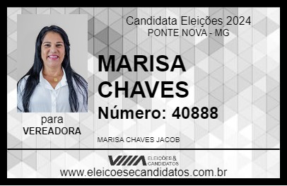 Candidato MARISA CHAVES 2024 - PONTE NOVA - Eleições