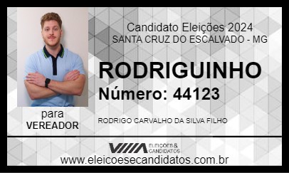 Candidato RODRIGUINHO 2024 - SANTA CRUZ DO ESCALVADO - Eleições